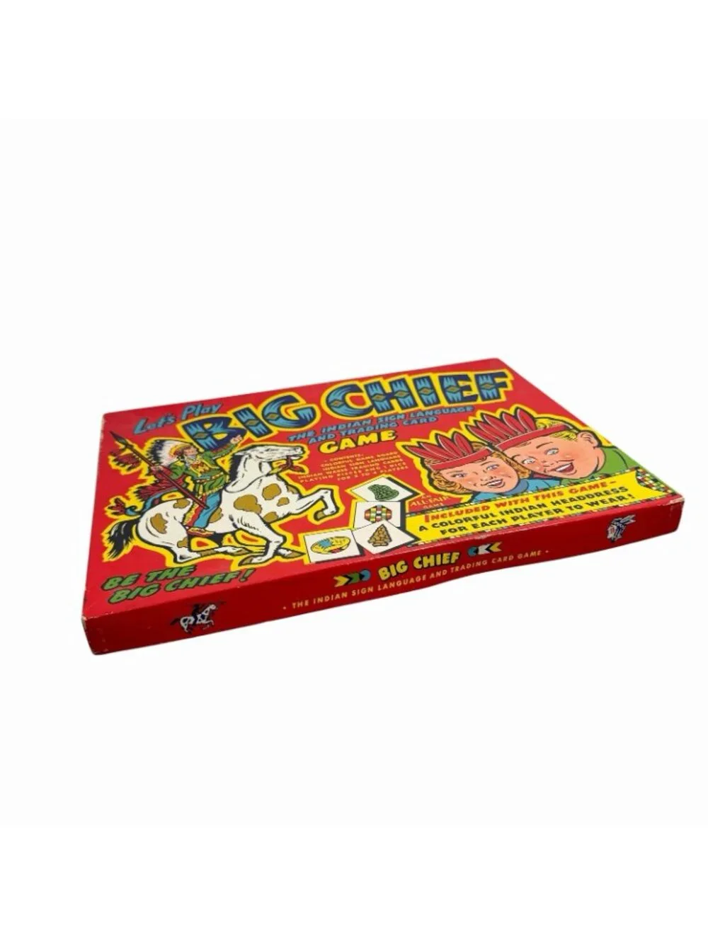 Vintage Let’s Play Big Chief Board Game Indian Sign Language- Complete!